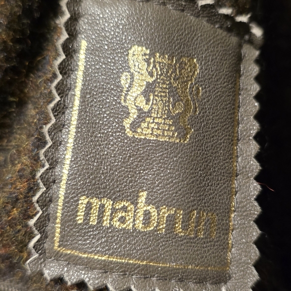 Vintage Mabrun Leather / Wool Coat made in Italy. - Picture 9 of 11